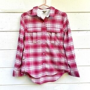Eddie Bauer Women’s‎ Small Pink Plaid Shirt